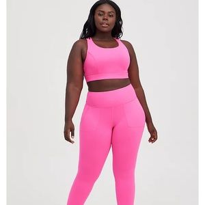 torrid neon pink active leggings size 3x women
